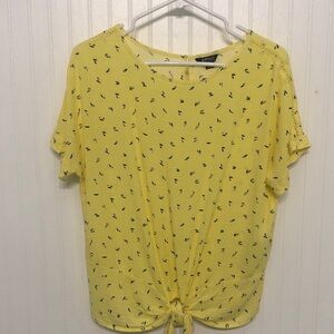 BUFFALO Floral Knot TOP Dolman Short Slv EUC